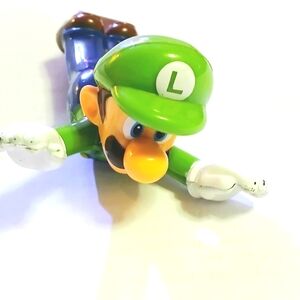 Nintendo Super Mario Flying Luigi On Wheels Action Figure Approx. 3.5"